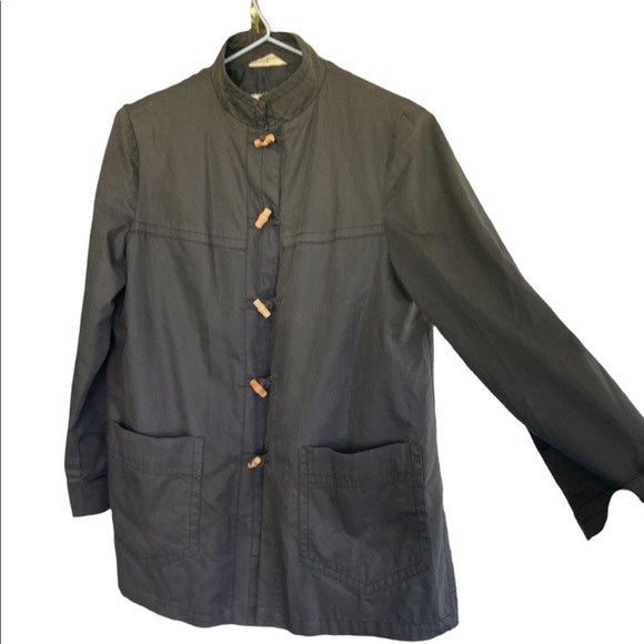 - Rare Vintage 1970’s Fleet Street Rain Shine Black Coat - Picture 2 of 14